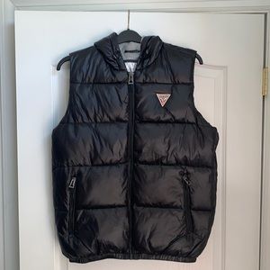 GUESS Men’s Logan Hooded Puffer Vest